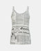 John Galliano Newspaper Print Tank Top